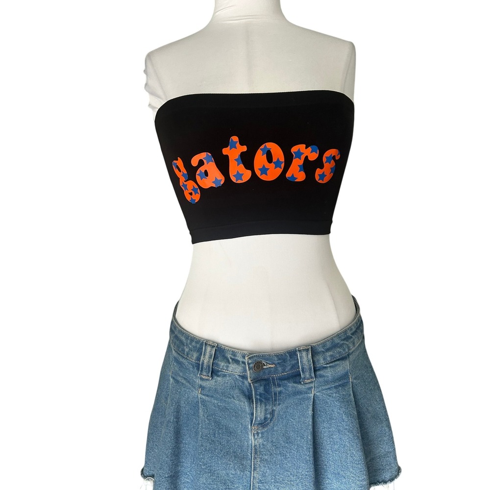 University of Florida Game Day Tube Top Black Gators Tail Gate One Size
